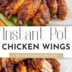 Instant Pot Chicken Wings pin