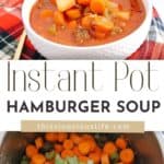 Instant Pot Hamburger Soup pin