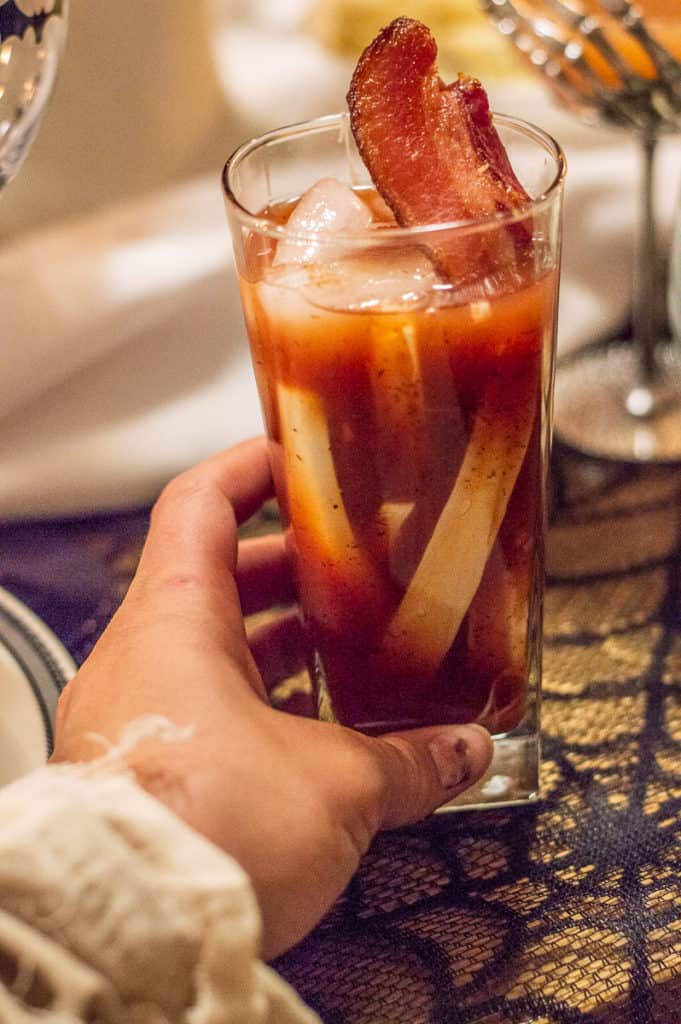 Non-Alcoholic Bloody Mary "mummy" drink