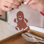 DIY gingerbread ornaments