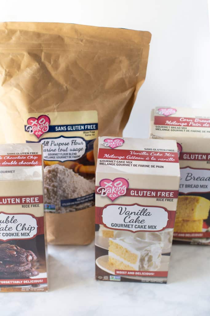 Xo Baking Co gluten-free cake, cornbread, cookie and flour mixes