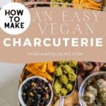 vegan charcuterie board pin