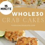 Whole30 Crab Cakes pin