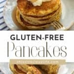 Gluten Free Pancakes (Fluffy, Homestyle) pin