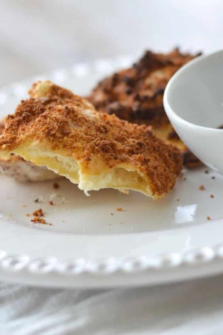 Air Fryer Ravioli (Gluten Free Option) on a plate