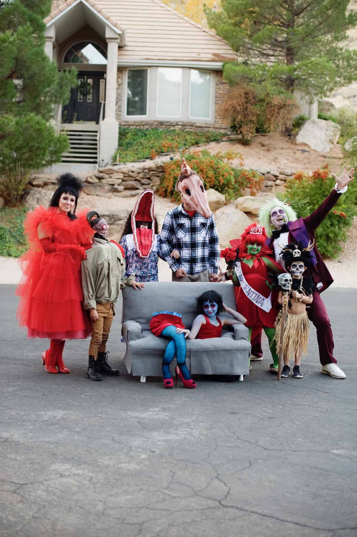 Beetlejuice family Halloween costume