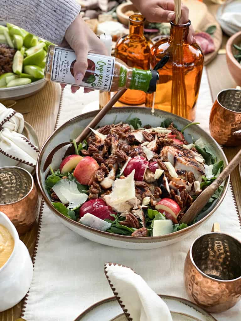 Fall harvest salad with apples and pecans