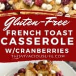 gluten-free French toast casserole pin
