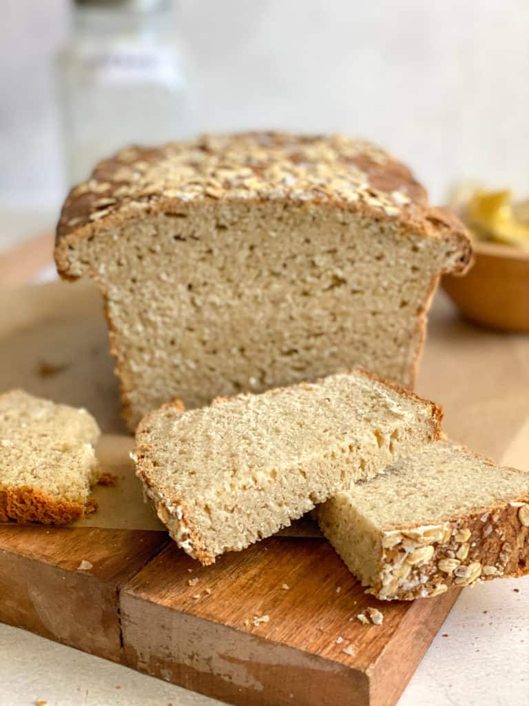 gluten-free sourdough bread sliced