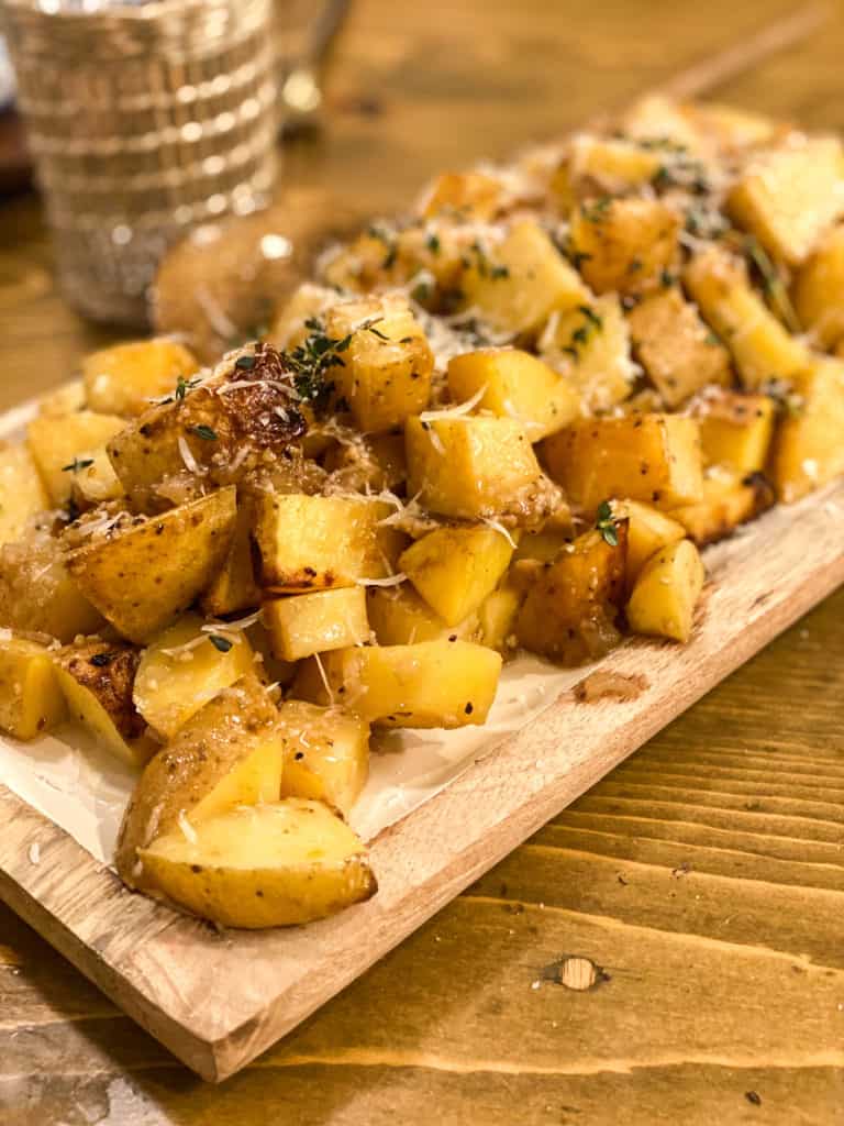 Roasted potatoes with balsamic