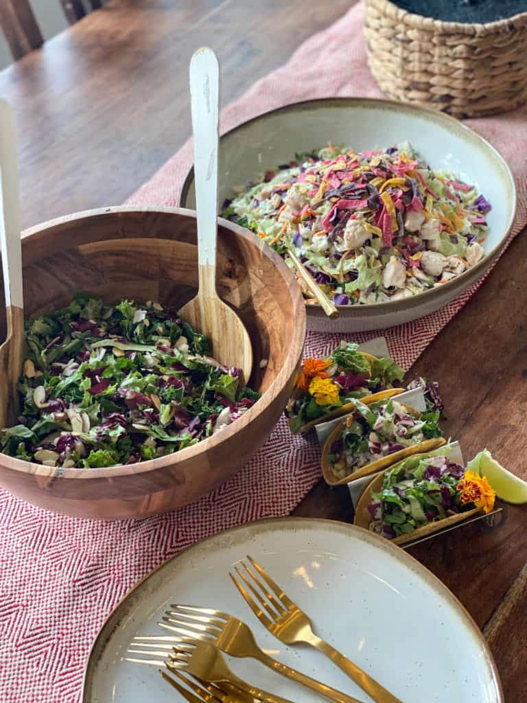 Salad Bar & Veggie Beet Tacos