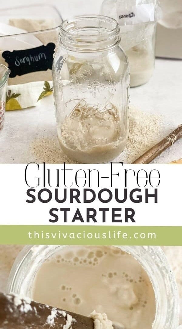 Gluten-Free Sourdough Starter Pinterest pin