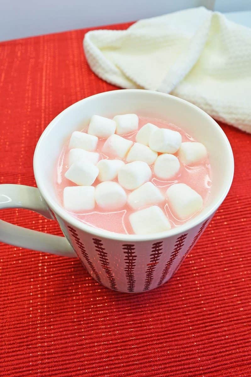 Cupids cocoa with marshmallows