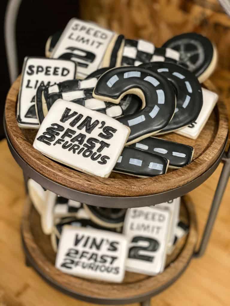 2 Fast 2 Furious Birthday Party Sugar Cookies