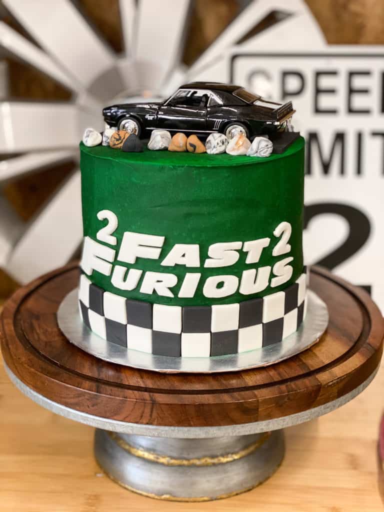 2 Fast 2 Furious Birthday Party Car Cake