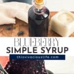 Blueberry Simple Syrup pin