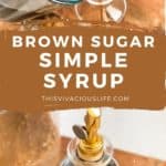 Brown Sugar Simple Syrup pin