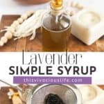 Lavender Simple Syrup pin