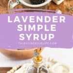 Lavender Simple Syrup pin