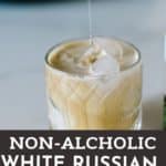 Non-Alcoholic White Russian Mocktail pin