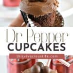 Dr Pepper cupcakes pin