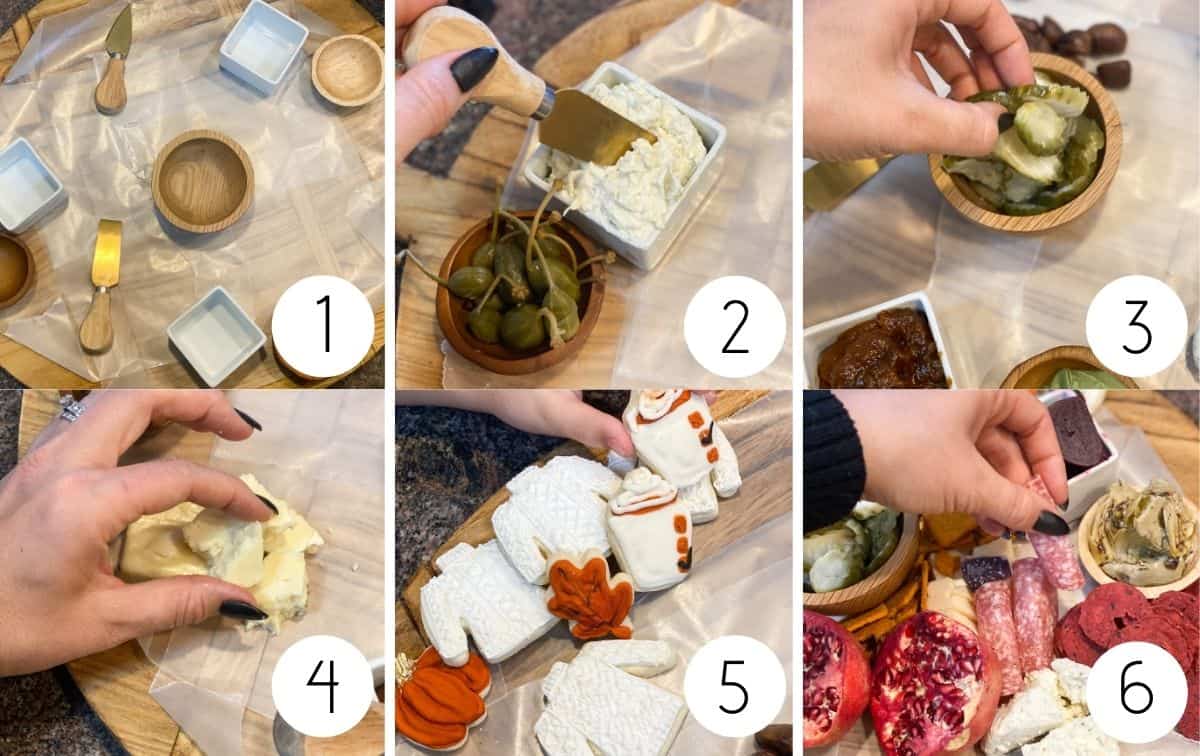 Thanksgiving Charcuterie Board step by step
