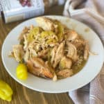 Mississippi Chicken Instant Pot in a white bowl