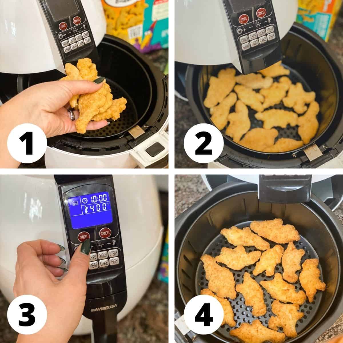 Dino nuggets air fryer recipe step by step