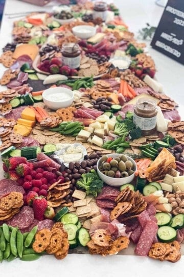 Grazing Table on butcher paper