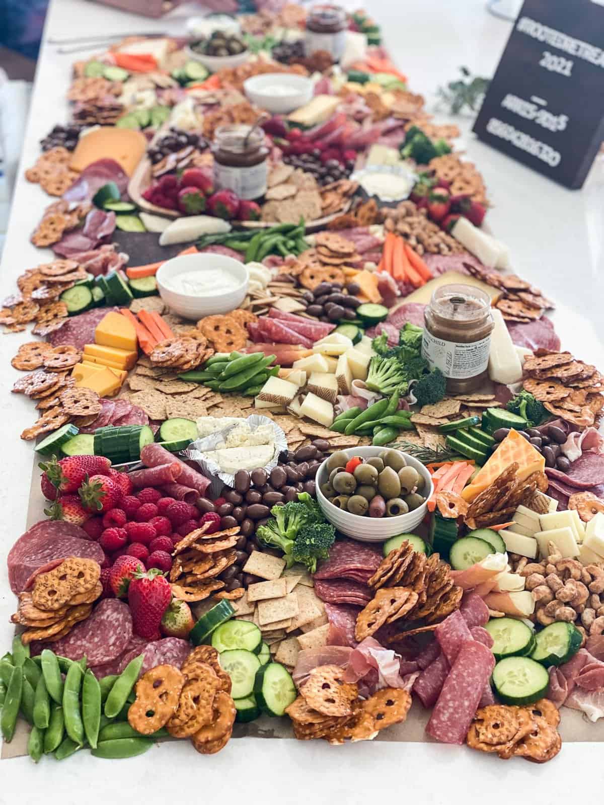 Charcuterie Table on butcher paper