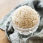 Instant Pot Jasmine Rice (easy) in a glass bowl