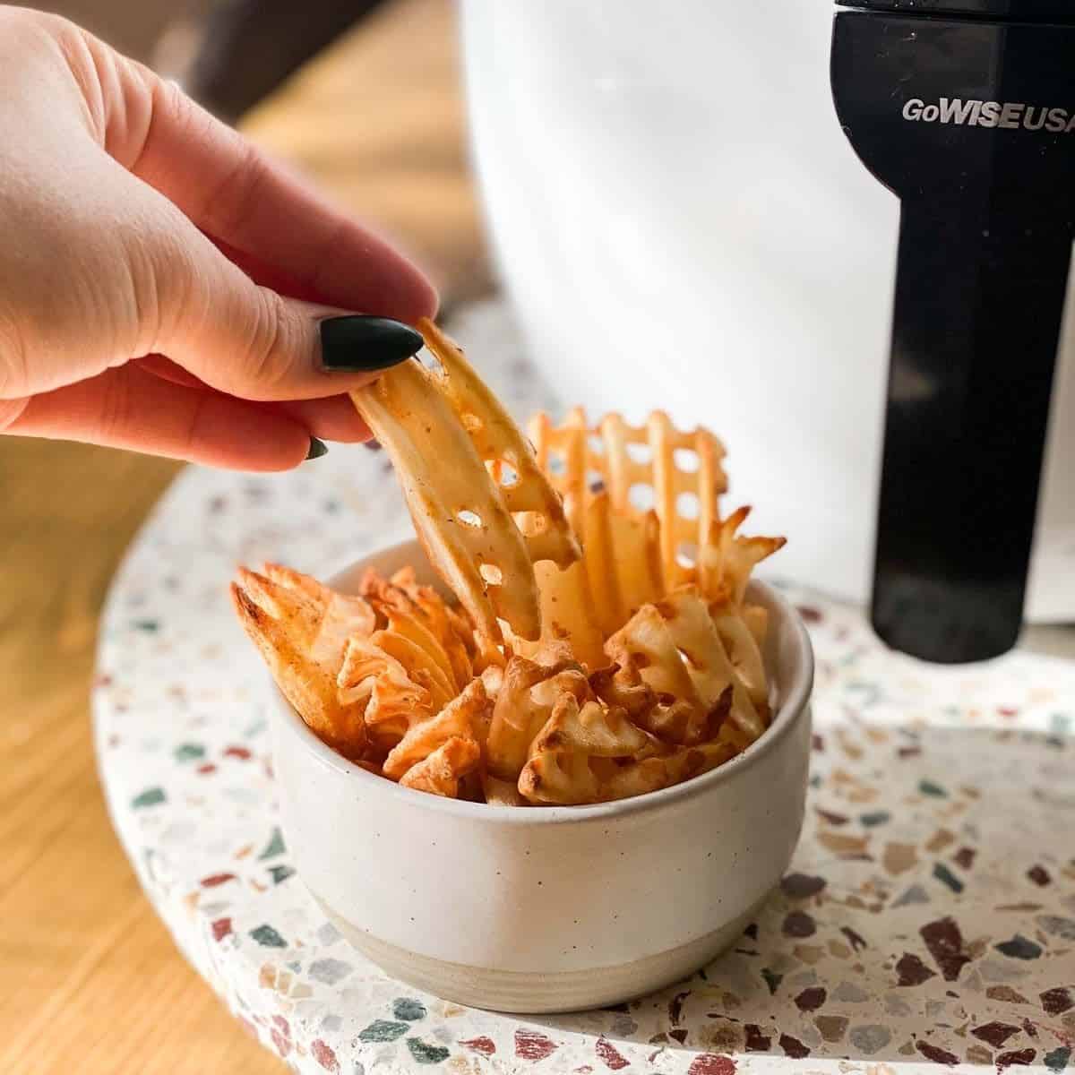 Waffle Fries Recipe (Thin-Cut & Crispy)