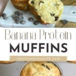 Banana protein muffins pin