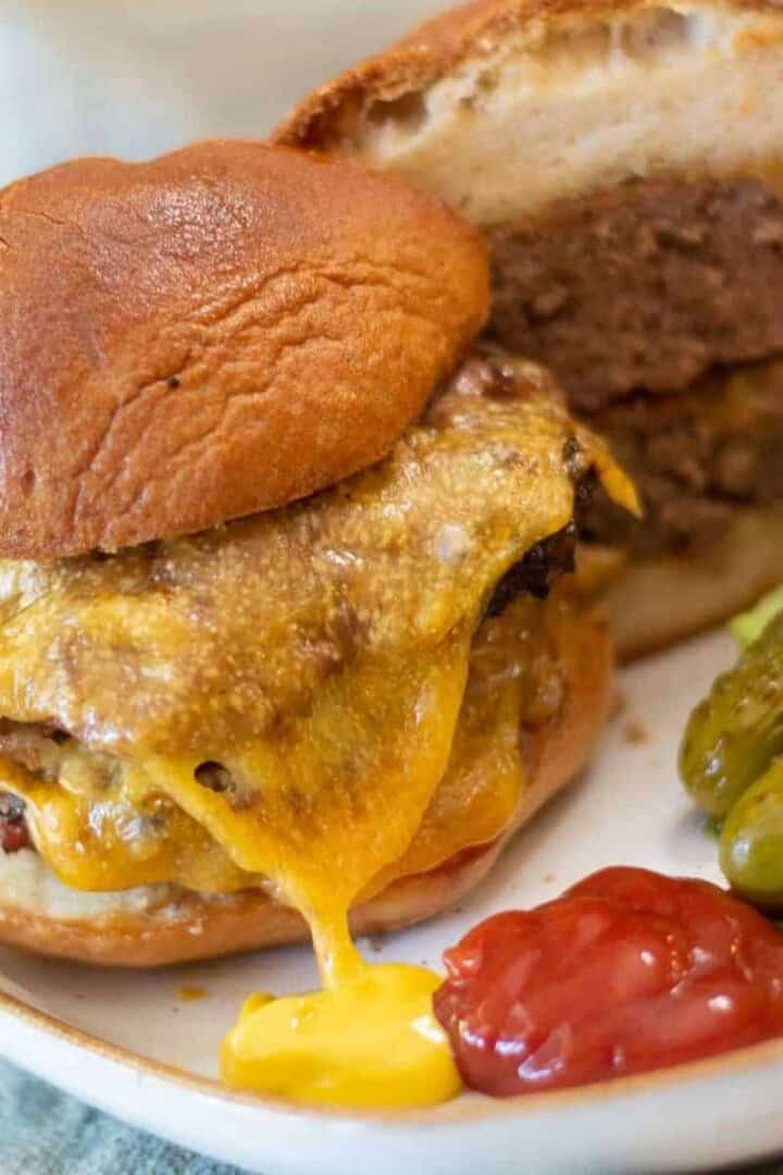 gluten-free burgers on a plate