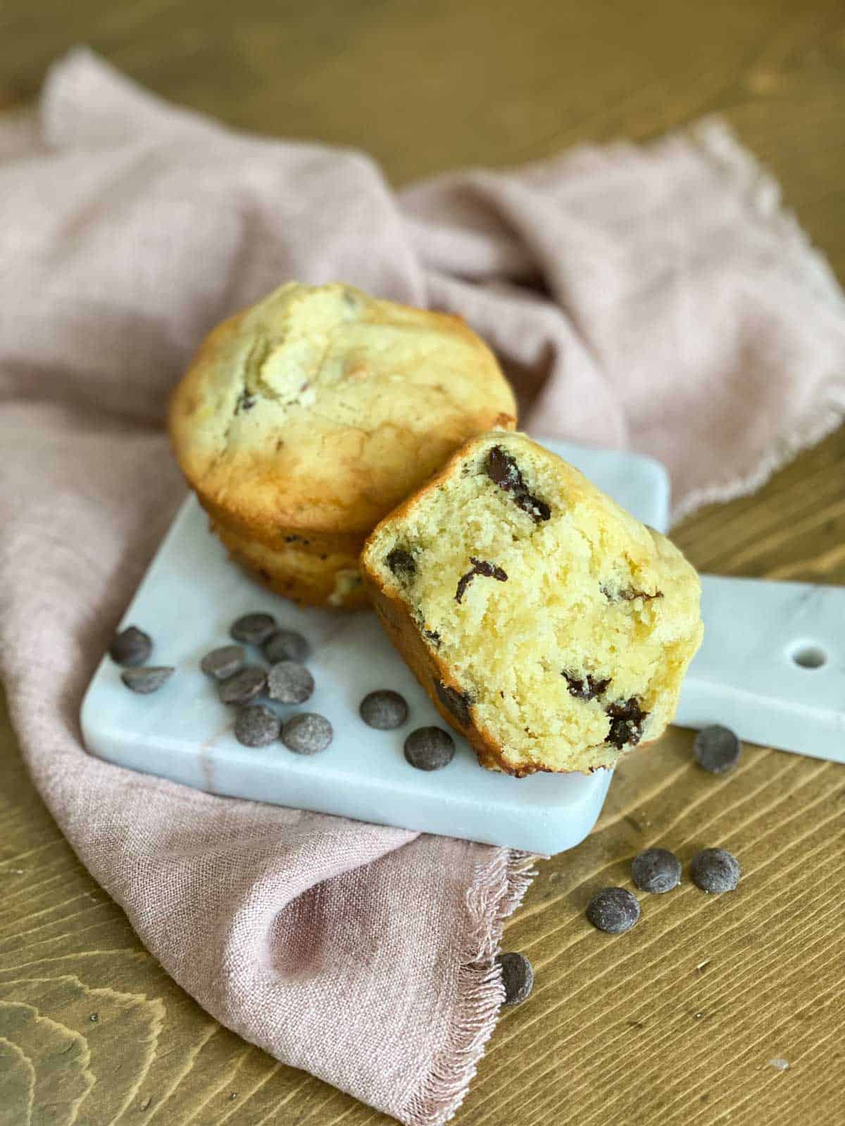healthy banana protein muffins