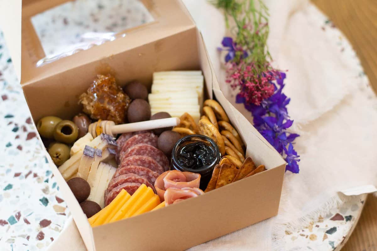 Individual Charcuterie Boxes filled