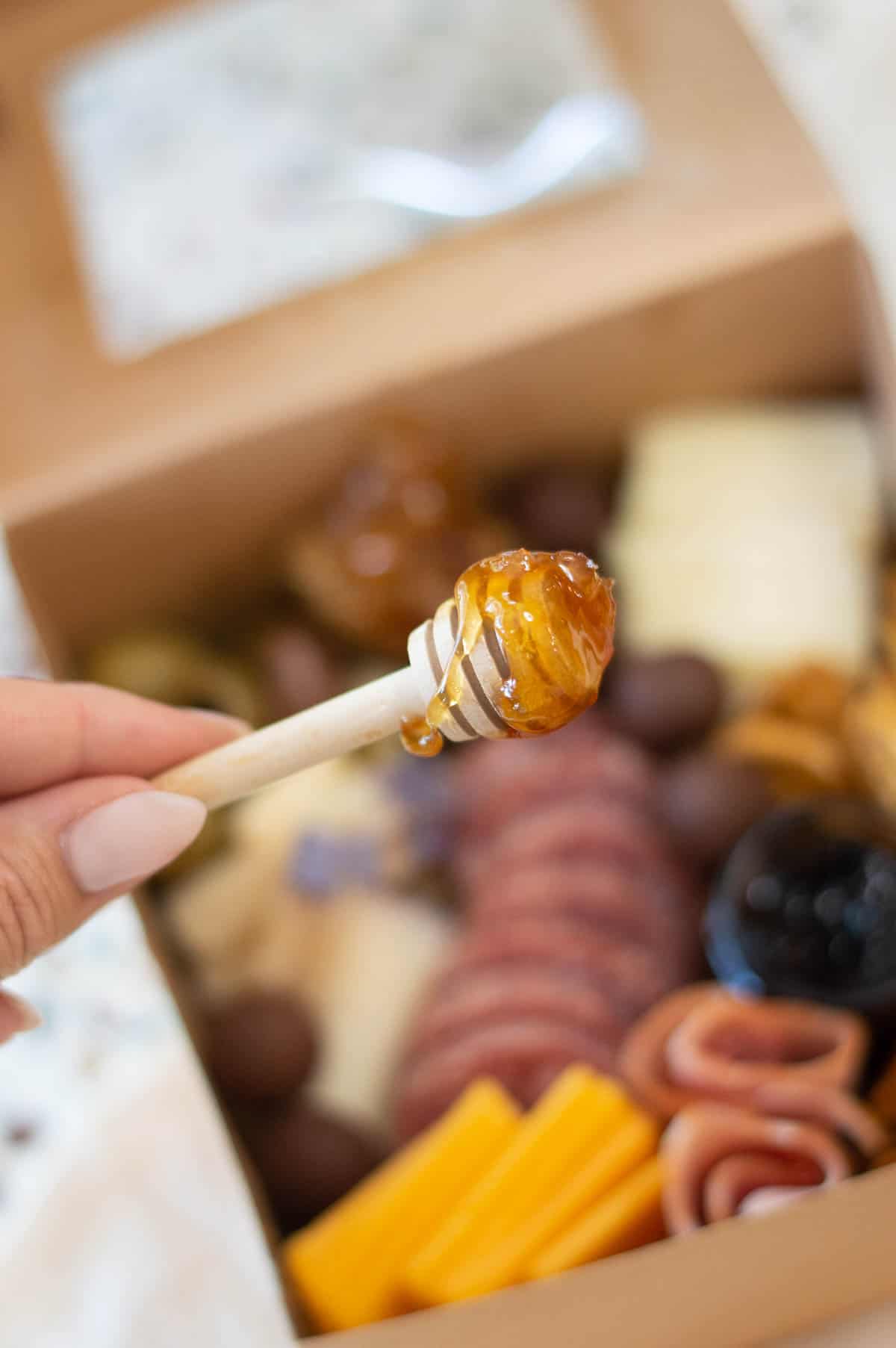 individual charcuterie honey