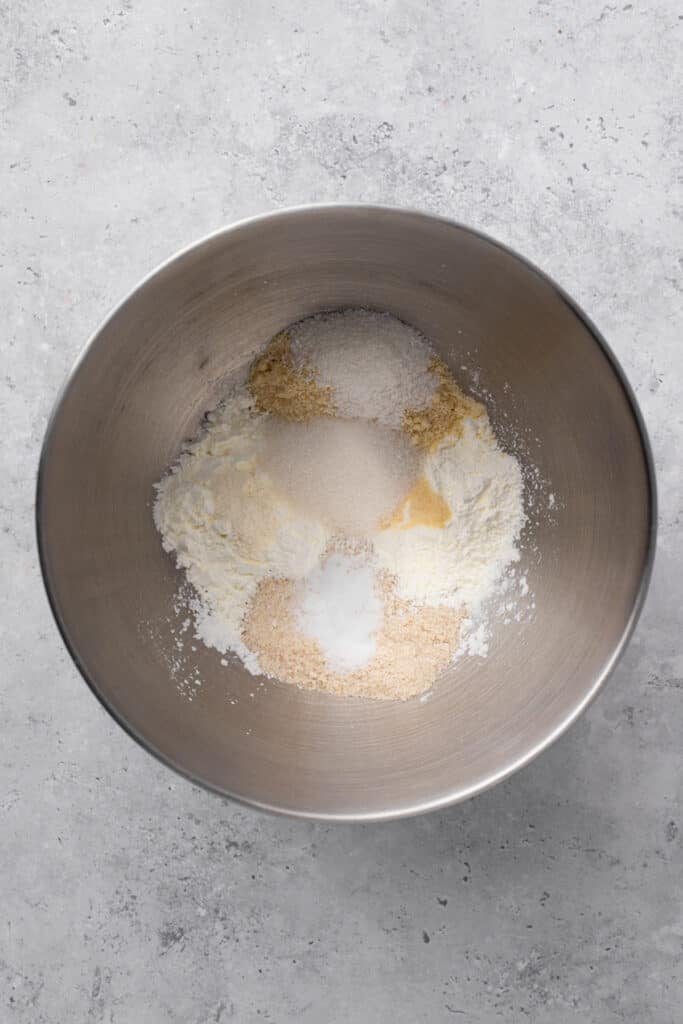gluten free pancake dry ingredients in a bowl