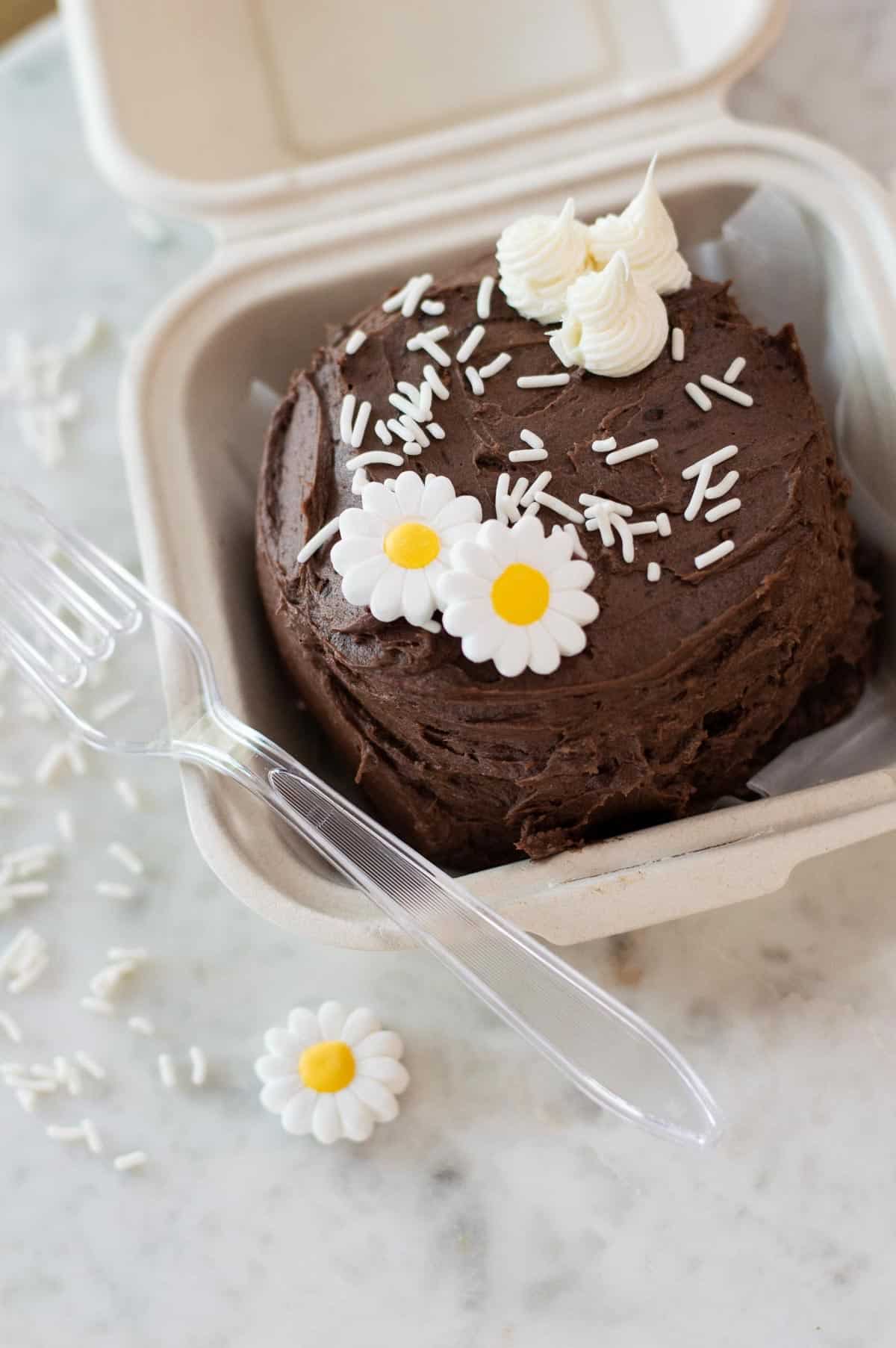 Chocolate Vanilla Sheet Cake - Two in One - Veena Azmanov