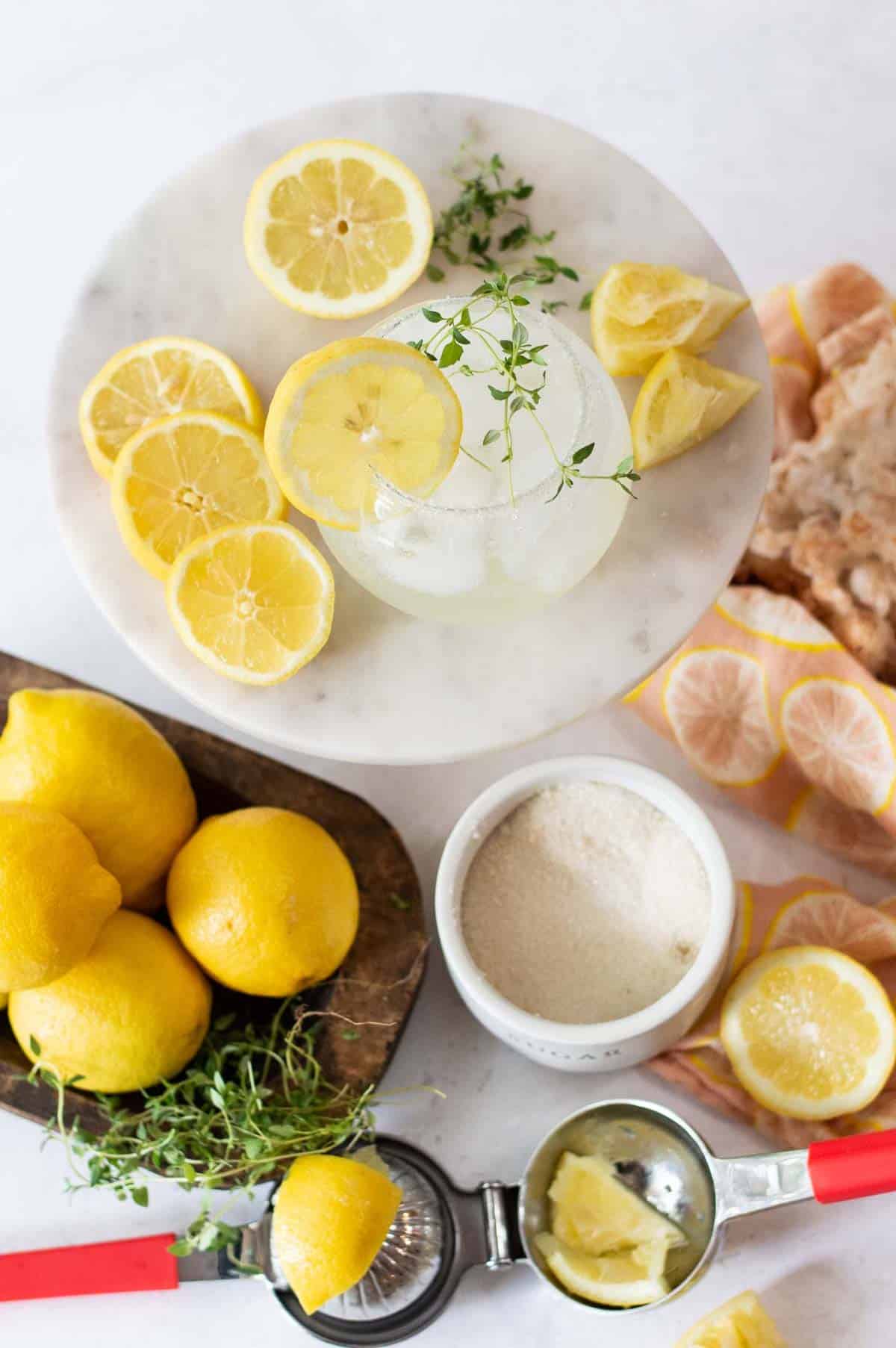 Lemon Mocktail ingredients
