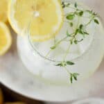 Lemon Mocktail with thyme