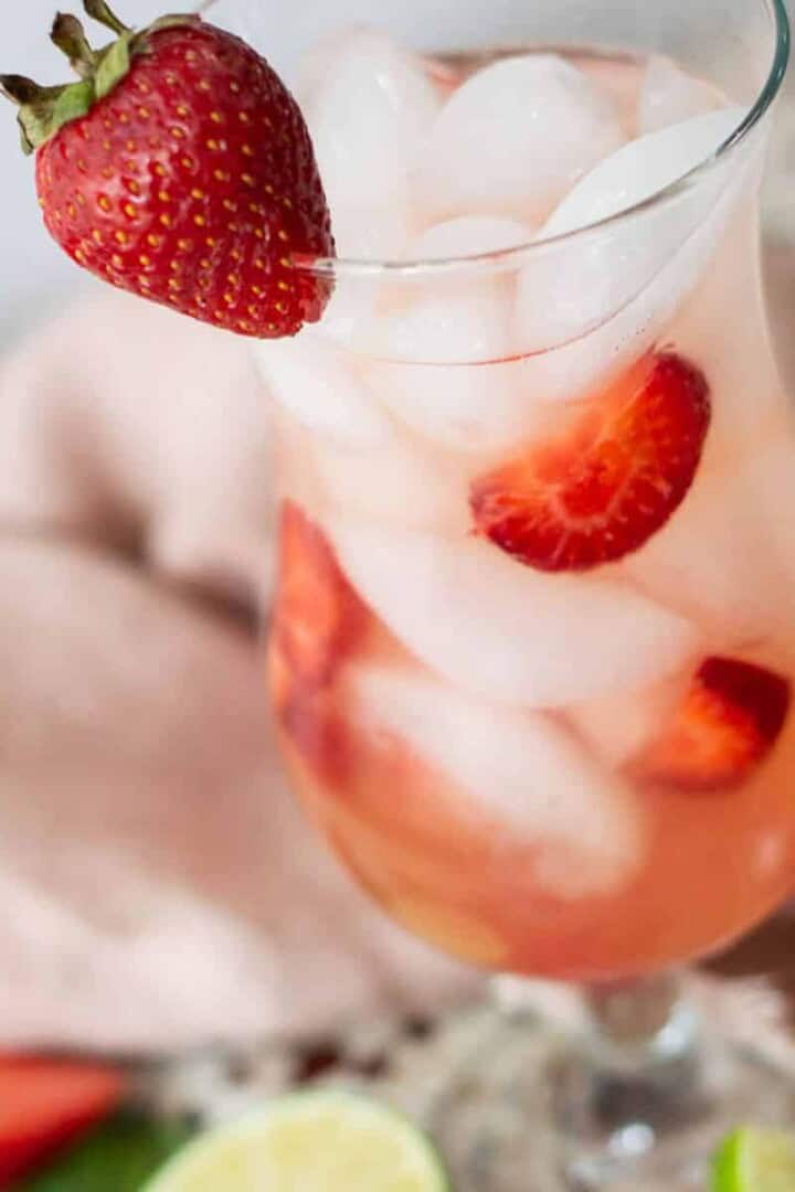 Strawberry Mocktail in a glass