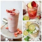 Fruity Mocktail Recipes collage