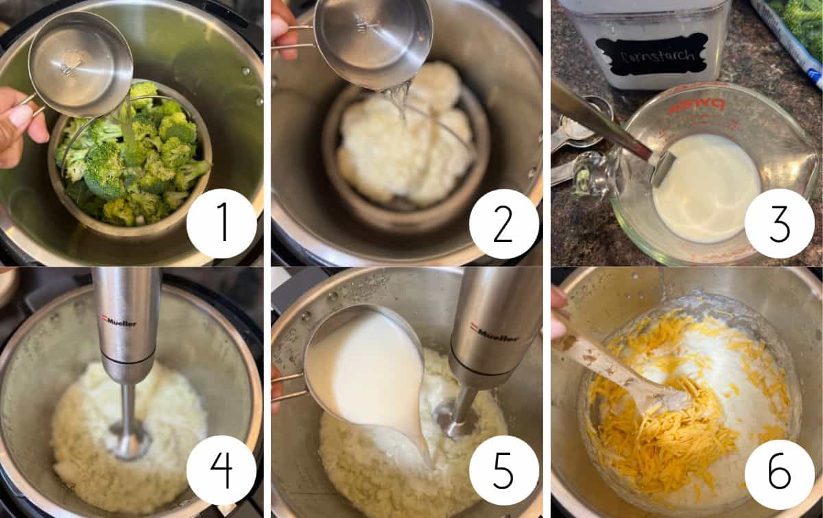 Instant pot broccoli cheddar soup instructions