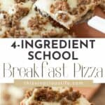 School Breakfast Pizza (4-Ingredient) pin
