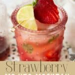 Strawberry Mojito Mocktail pin