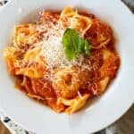 Tortellini Pomodoro in a bowl