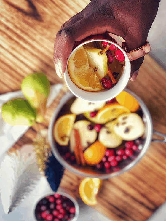 pear cider in a cup