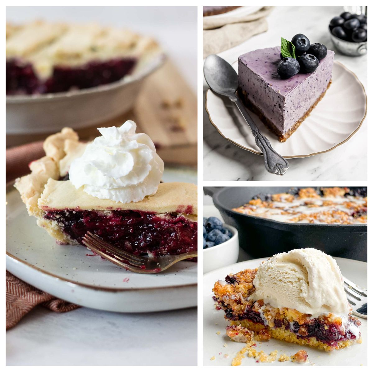 30+ Blueberry Thanksgiving Desserts collage