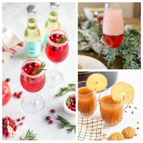 Christmas Punch Recipes Non-Alcoholic collage